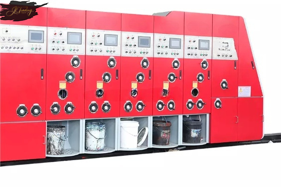 Corrugated Cardboard Flexo Water Ink Printer Slotter Die Cutter Carton Box Make Package Machine
